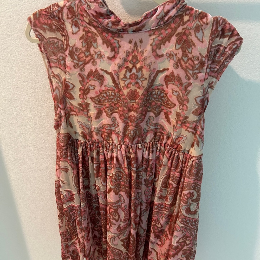 Free People All The Time Velvet Mini Dress size XS